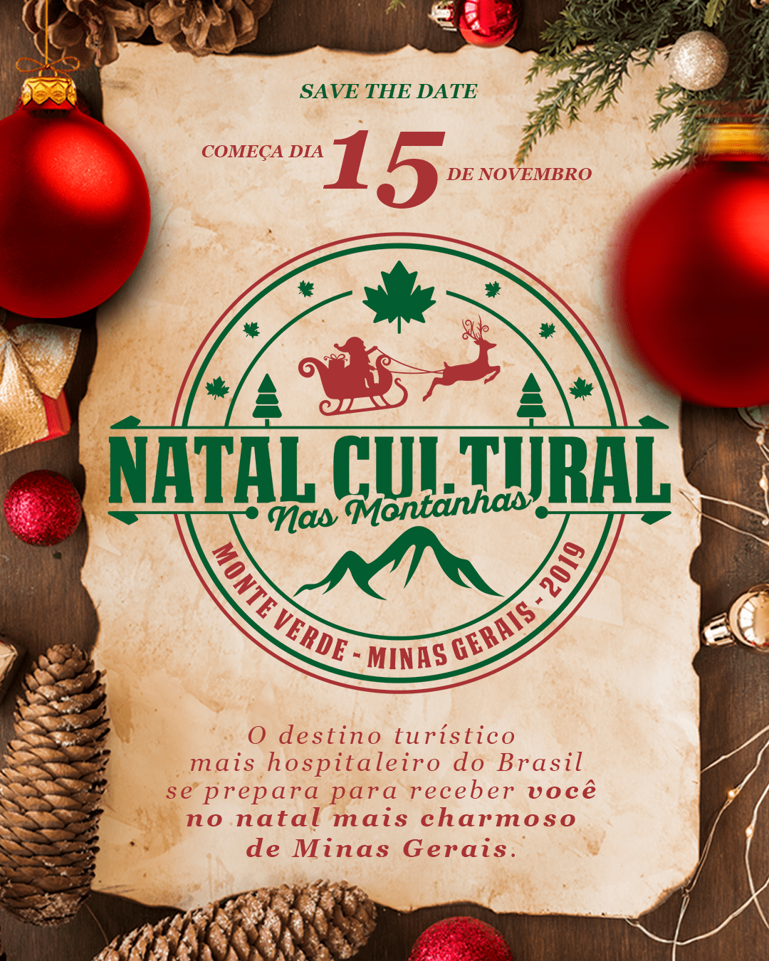 Natal 2019 em Monte Verde! Save the date!