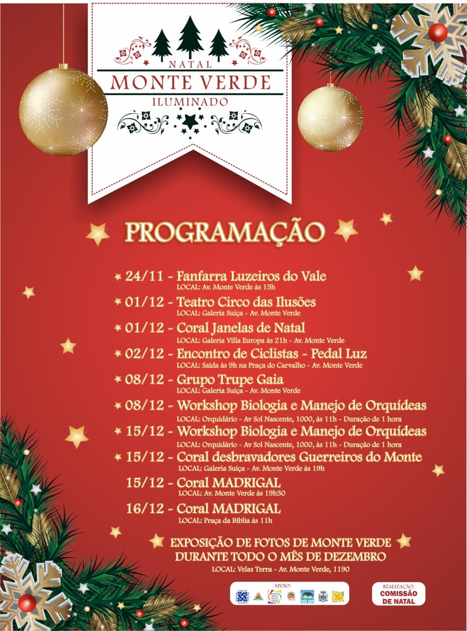 Natal 2018 em Monte Verde - Confira a programação!