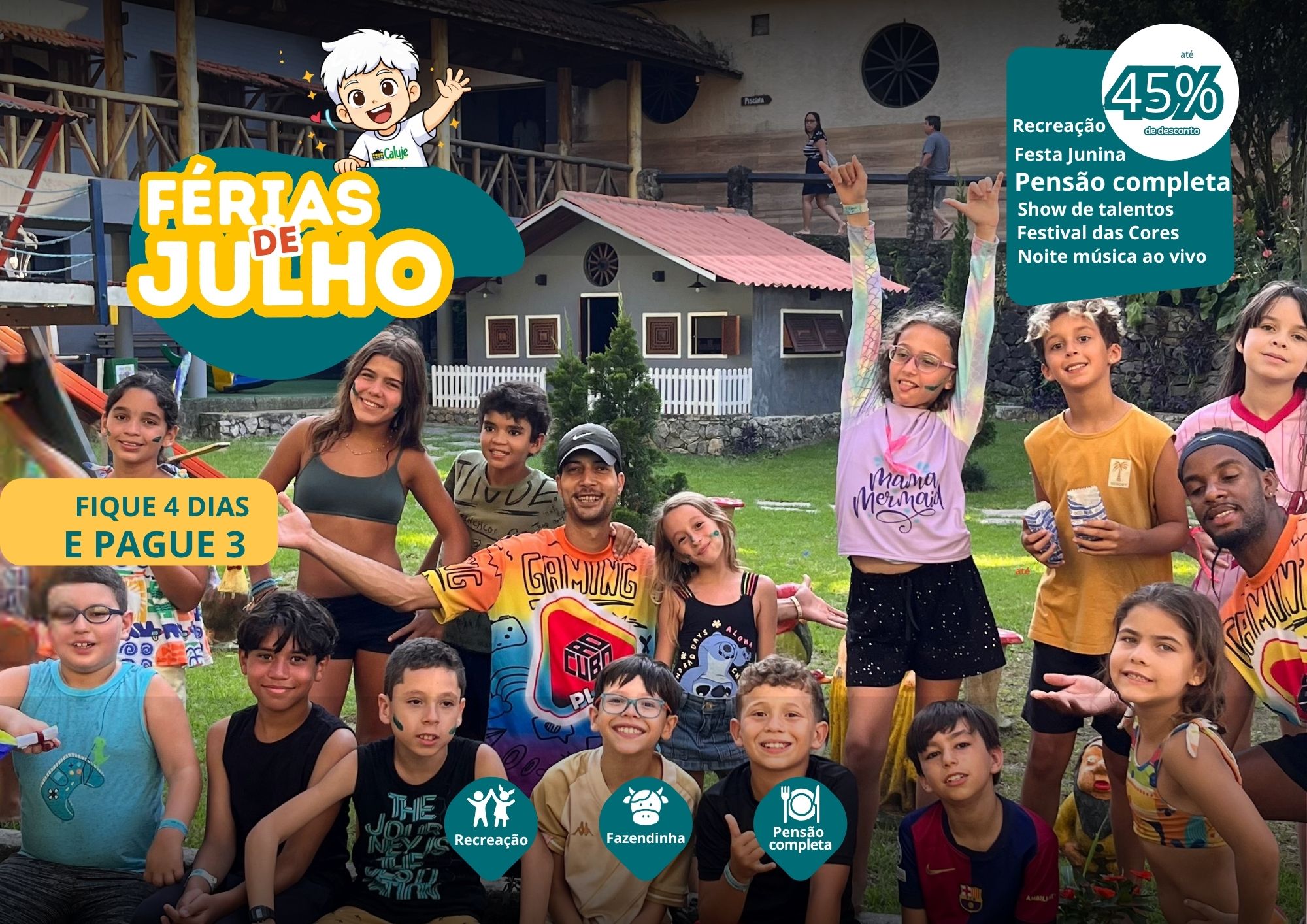 Férias de Julho na Fazenda