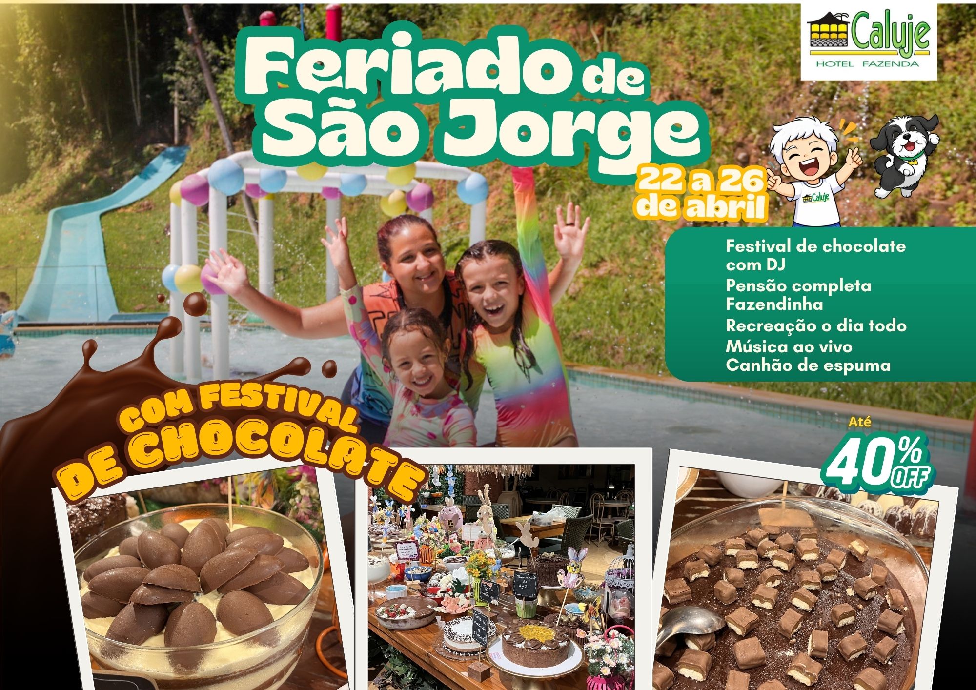 Feriado de São Jorge 22/04/2026 a 26/04/2026 – Abril