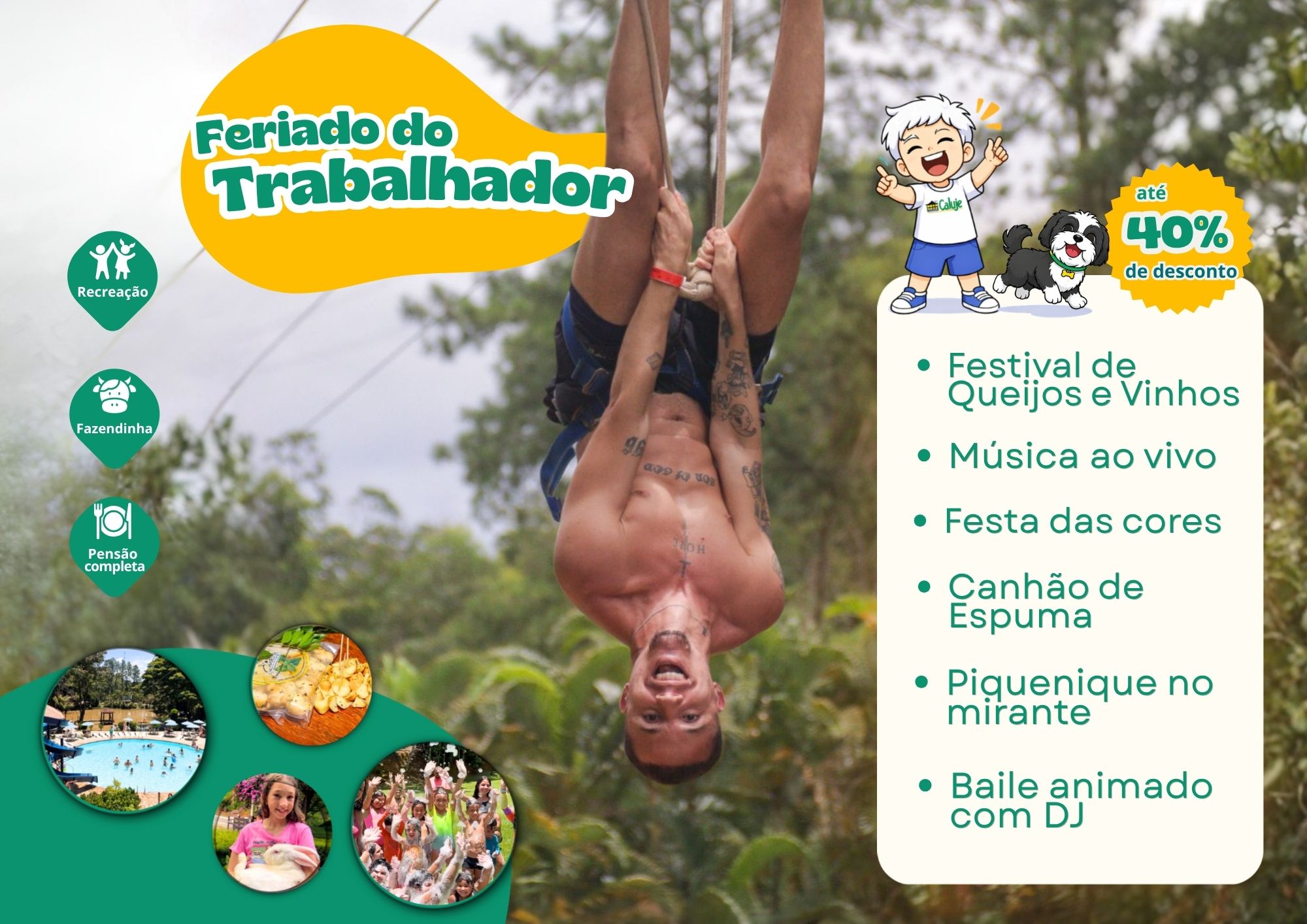 Feriado do Trabalhador 30/04/2026 a 03/05/2026 – Abril/Maio